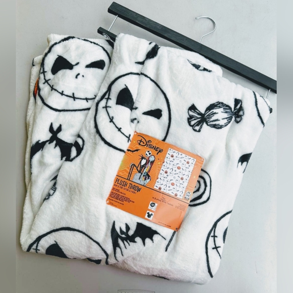 Nightmare Before Christmas Jack Skellington Halloween Soft Throw Blanket